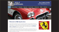 Desktop Screenshot of nbasportscars.co.uk